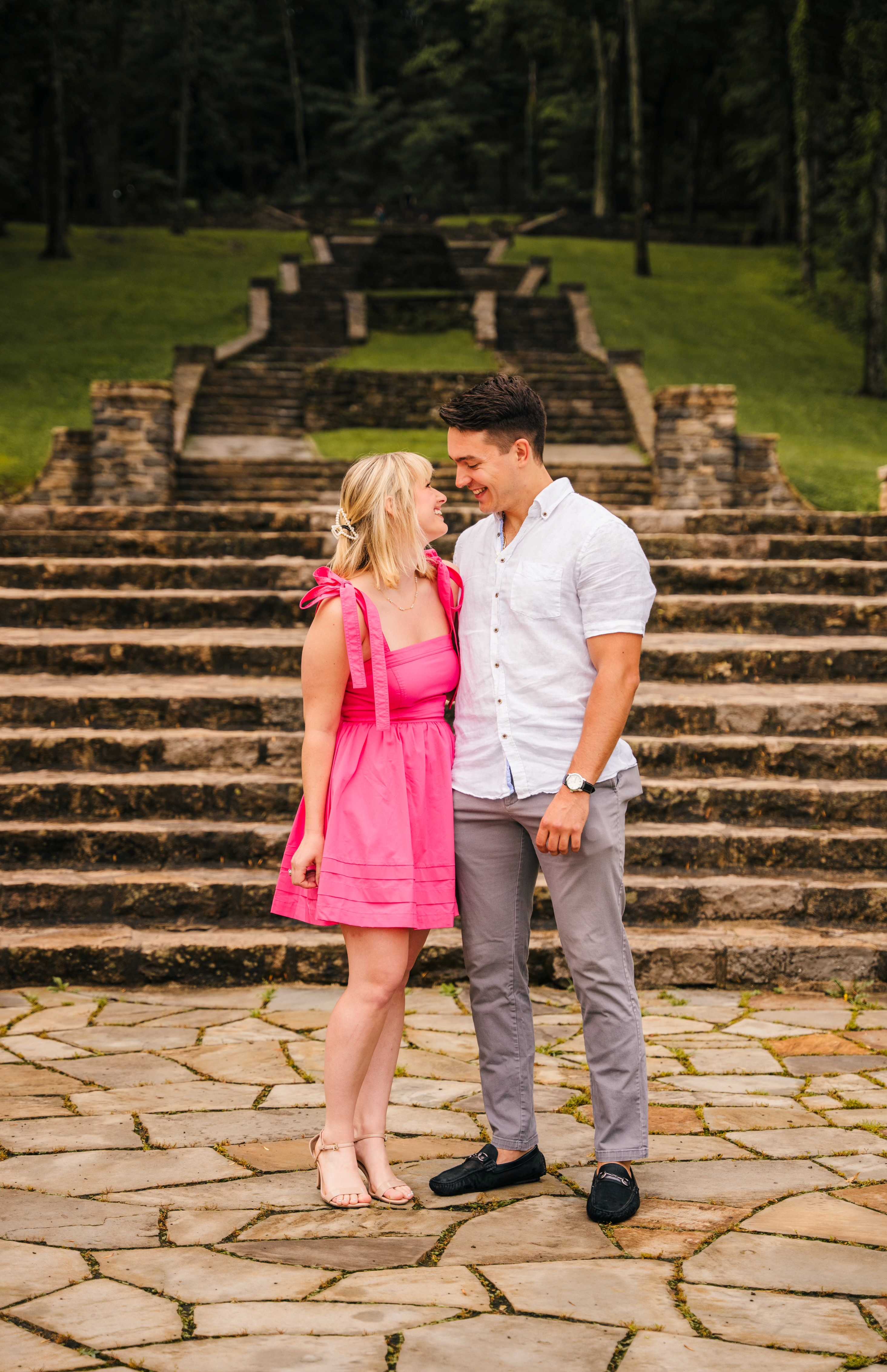 Couple portrait before enhancement